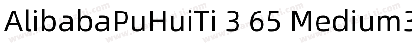 AlibabaPuHuiTi 3 65 Medium3字体转换